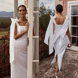 DISSH Aisle Linen Bow Dress